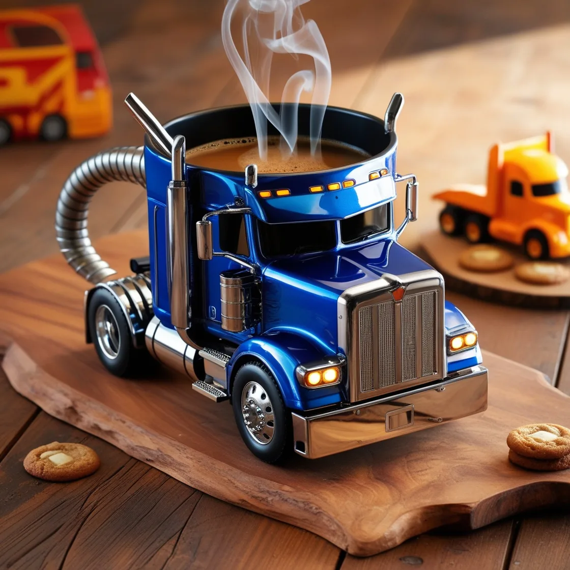 Semi-Truck Coffee Mugs: The Perfect Companion for Coffee Lovers on the Go