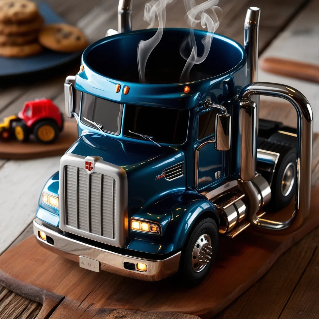 Semi-Truck Coffee Mugs: The Perfect Companion for Coffee Lovers on the Go