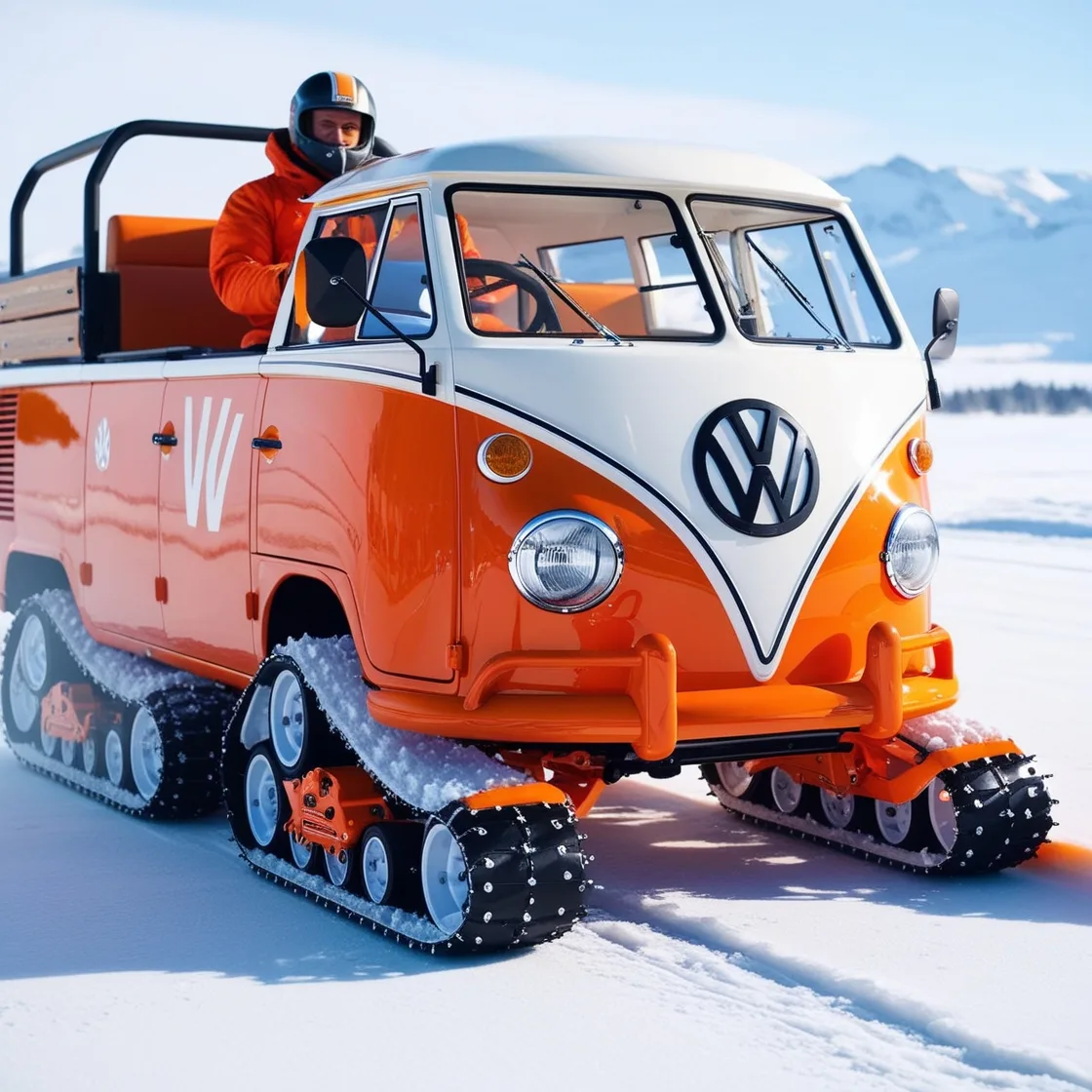 Volkswagen Bus Snowmobiles: Retro Style Meets Winter Adventure