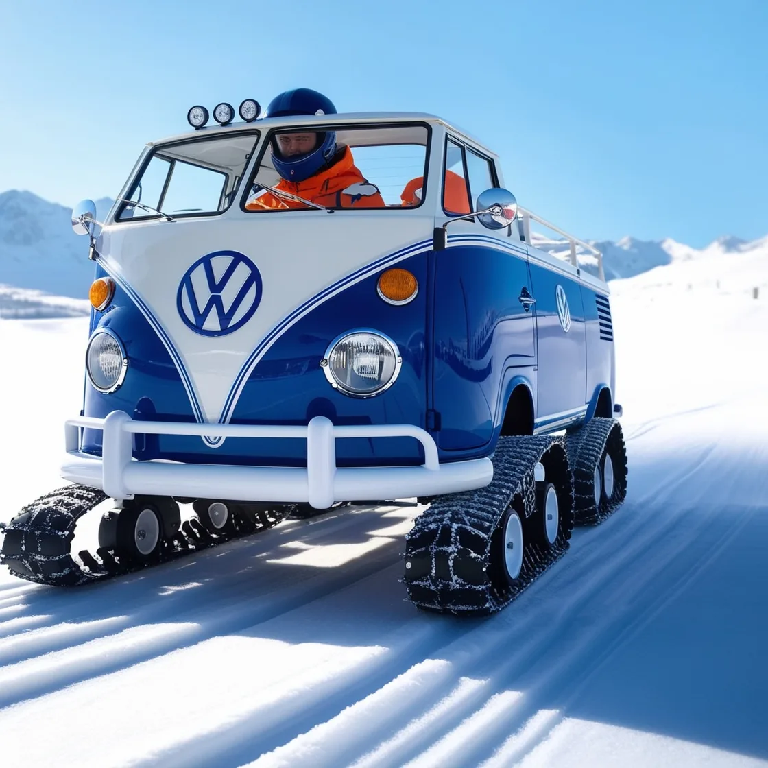 Volkswagen Bus Snowmobiles: Retro Style Meets Winter Adventure