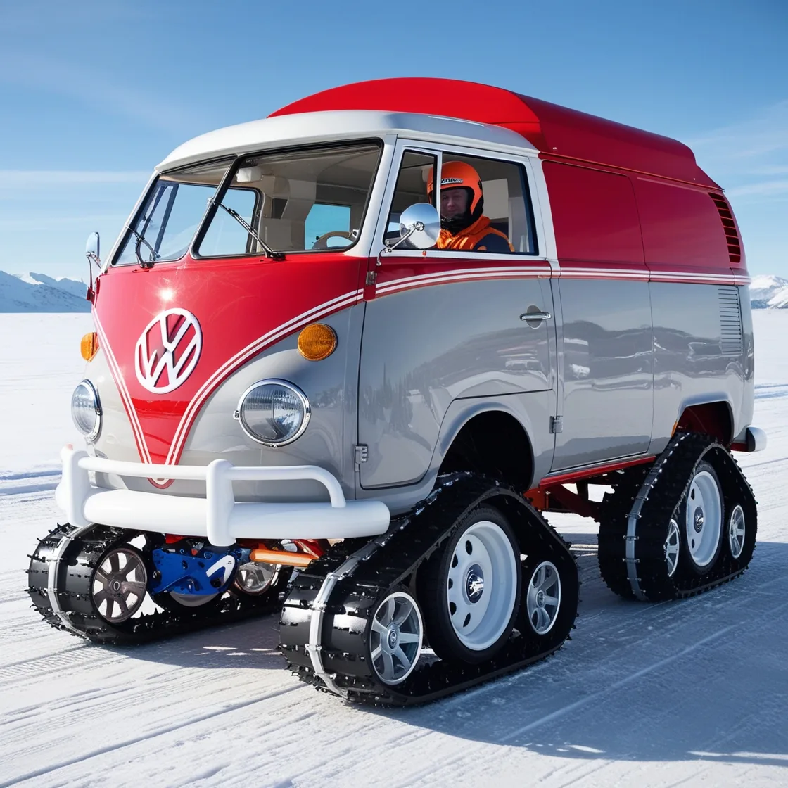 Volkswagen Bus Snowmobiles: Retro Style Meets Winter Adventure