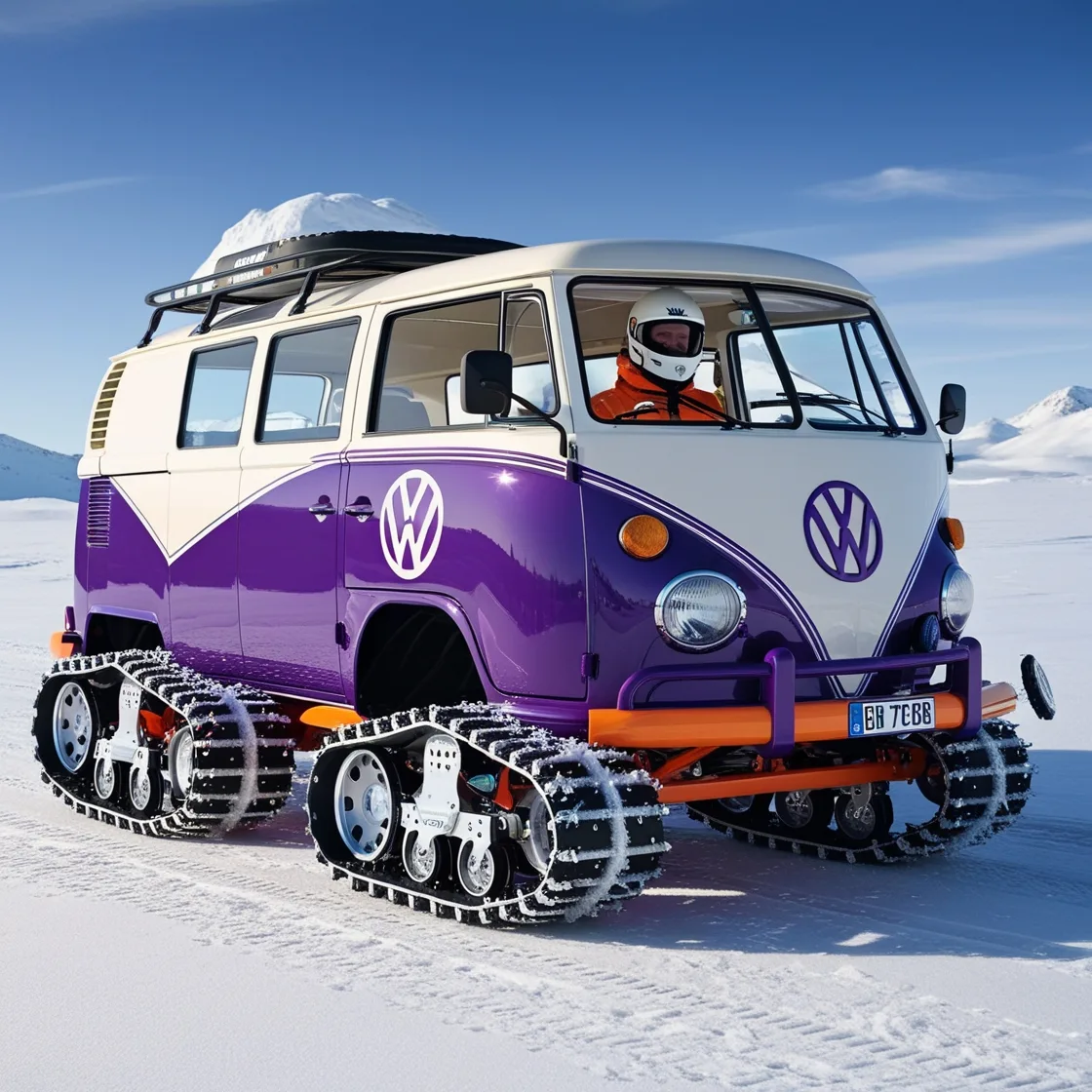 Volkswagen Bus Snowmobiles: Retro Style Meets Winter Adventure