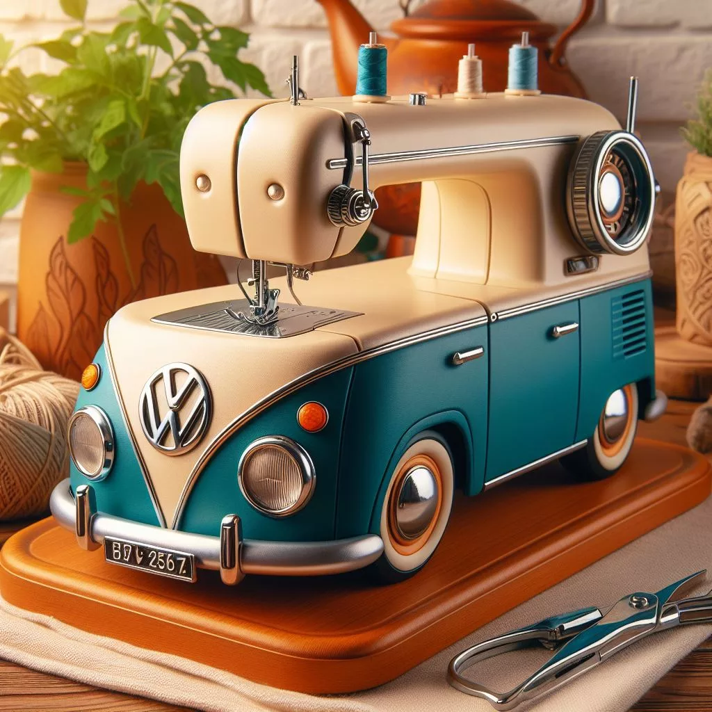 Volkswagen Inspired Mini Sewing Machine: A Perfect Blend of Design and Functionality