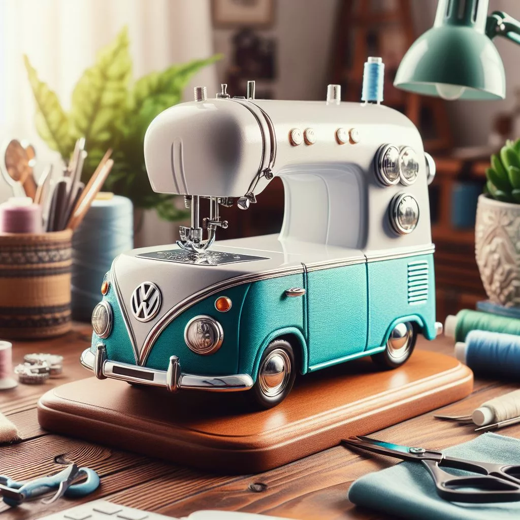 Volkswagen Inspired Mini Sewing Machine: A Perfect Blend of Design and Functionality