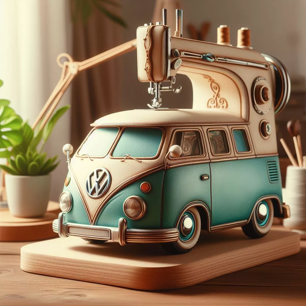 Volkswagen Inspired Mini Sewing Machine: A Perfect Blend of Design and Functionality