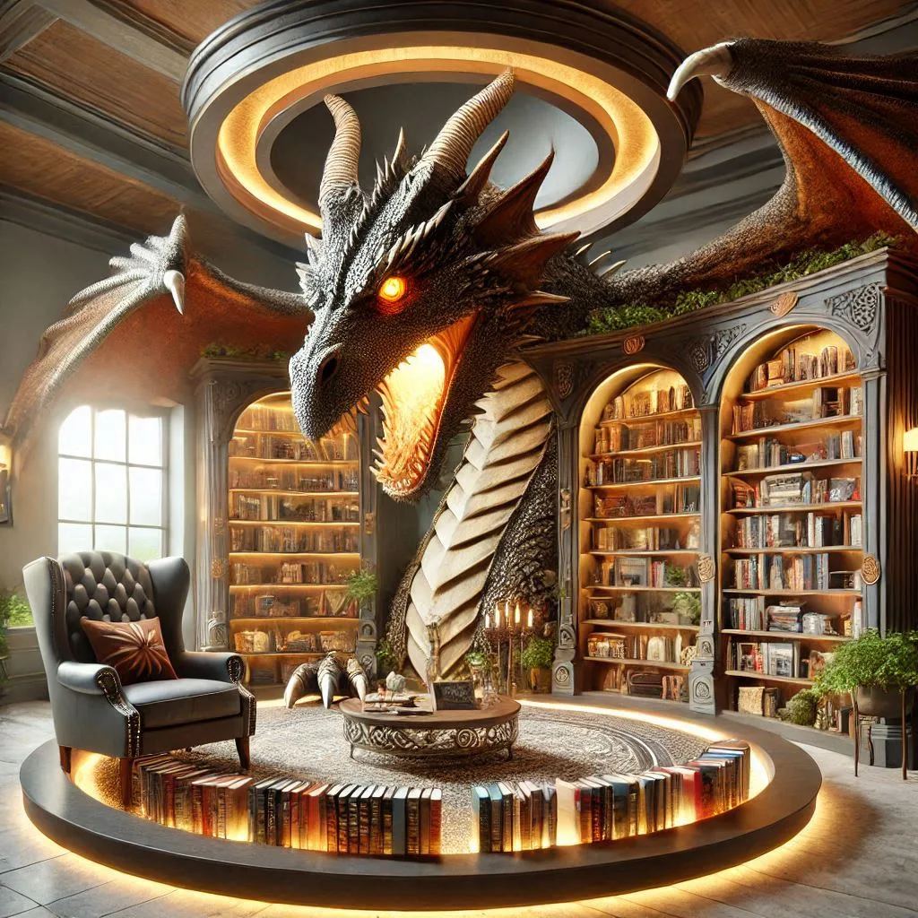 Unleash Creativity in Your Space with a Dragon Bookcase