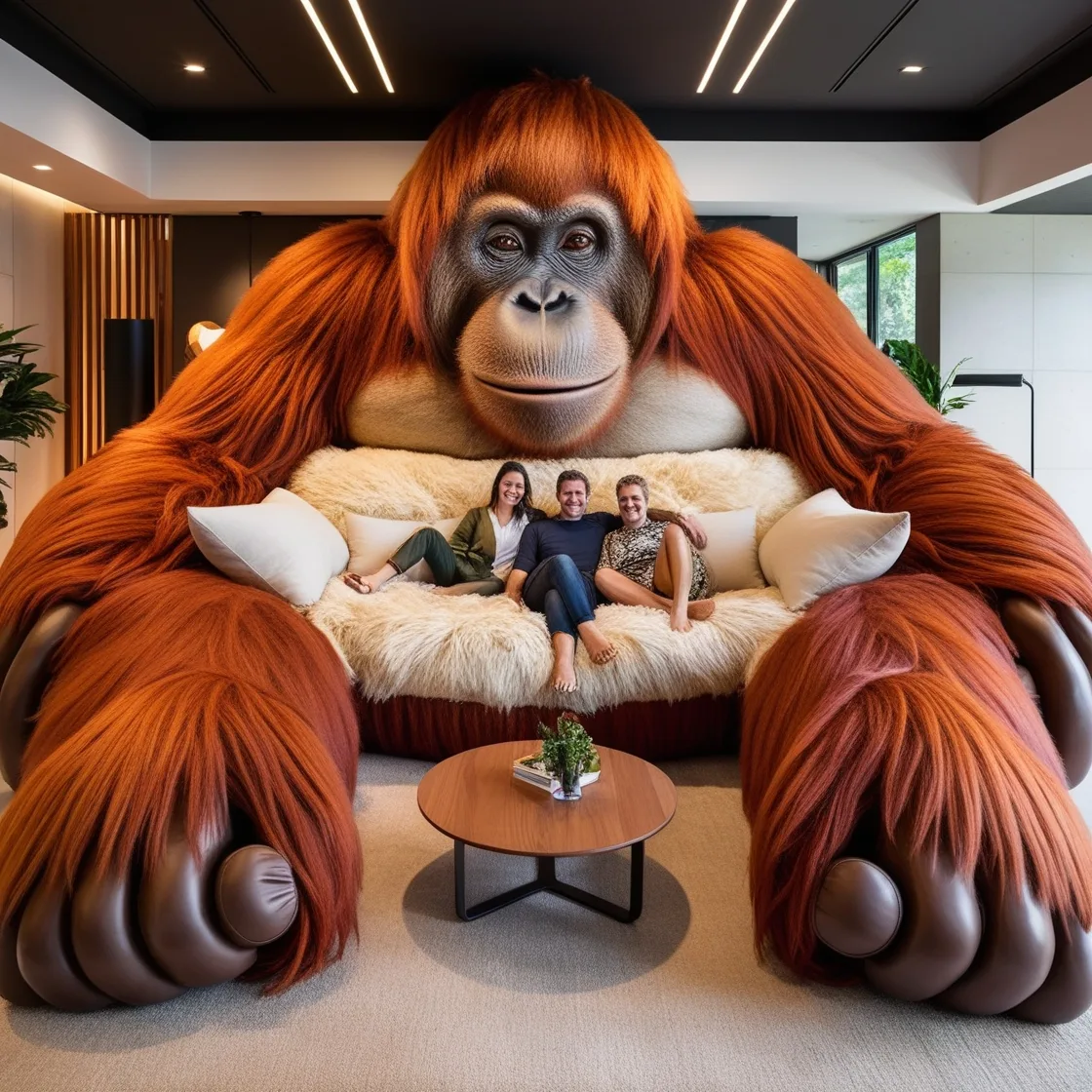 Embrace Playful Relaxation with the Giant Orangutan Lounger