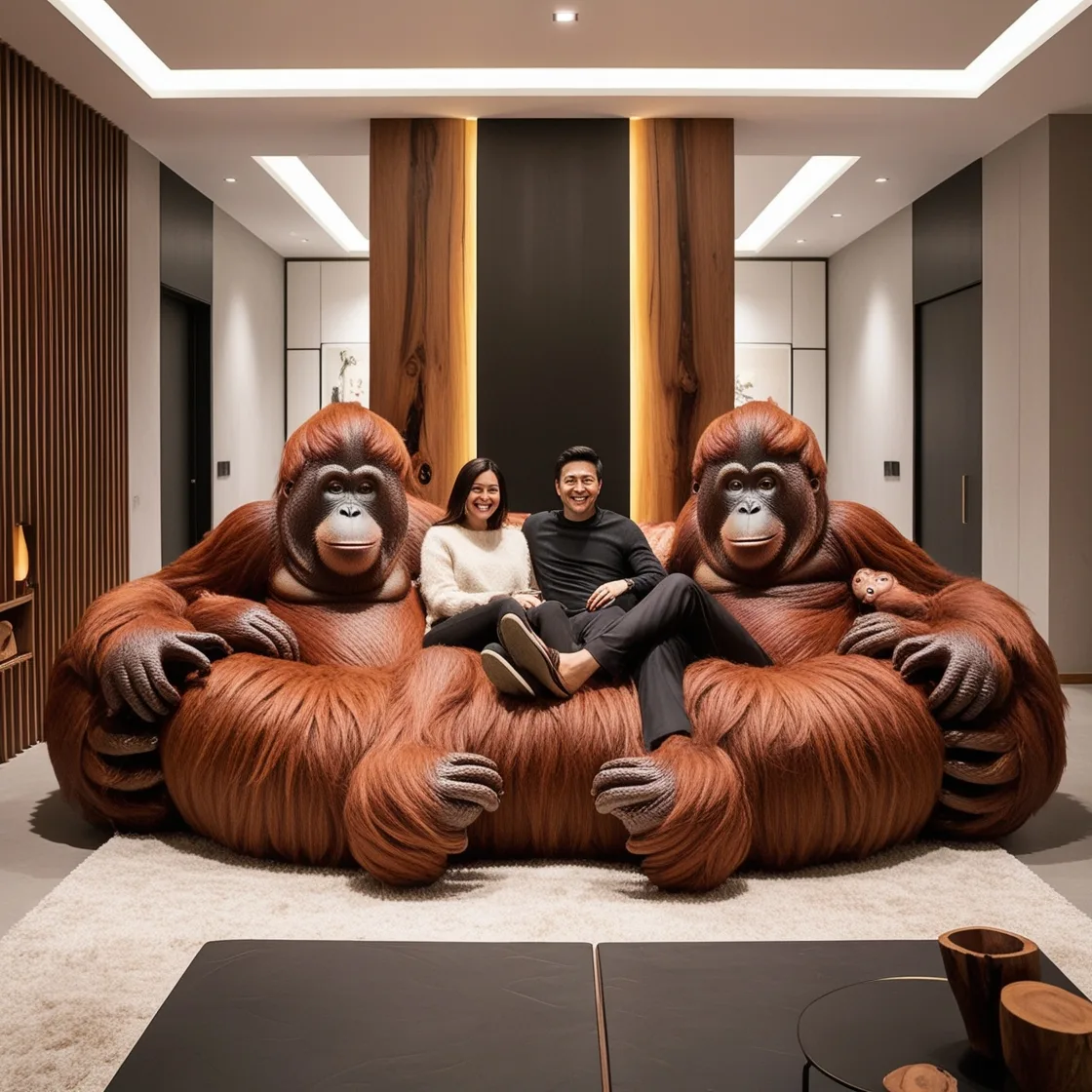 Embrace Playful Relaxation with the Giant Orangutan Lounger