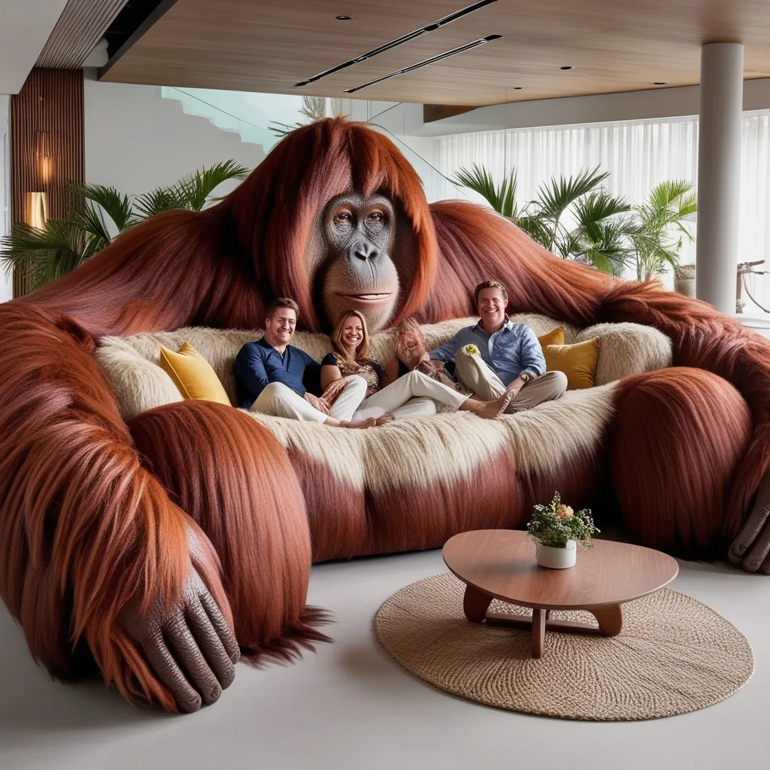 Embrace Playful Relaxation with the Giant Orangutan Lounger