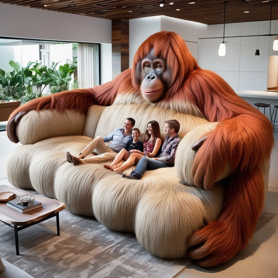 Embrace Playful Relaxation with the Giant Orangutan Lounger