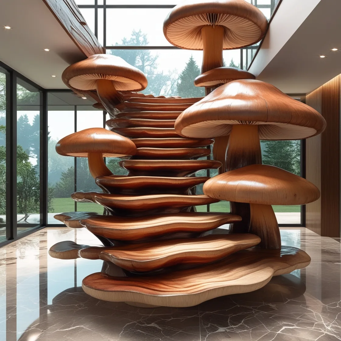 Transform Your Home with the Magical Charm of a Mushroom Staircase