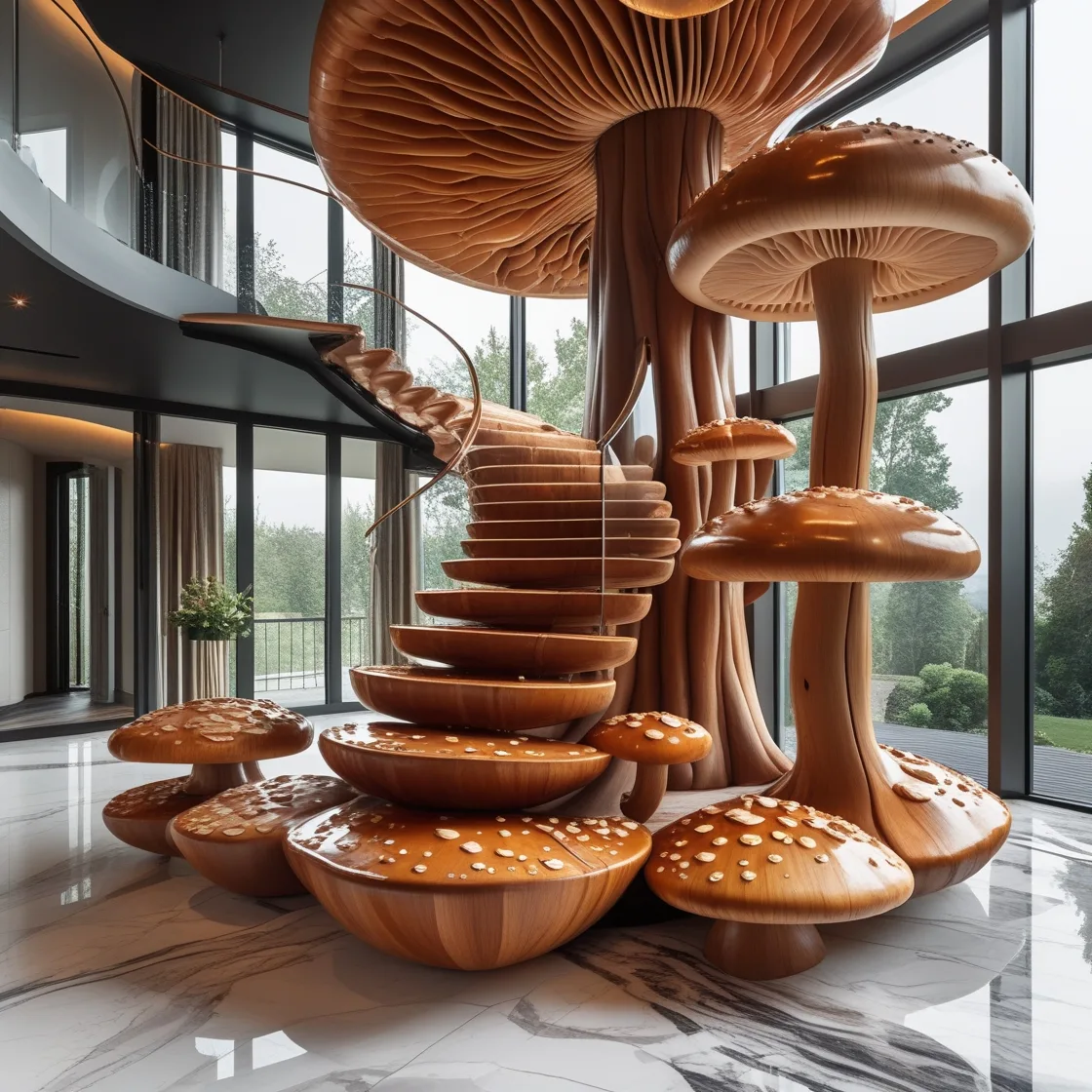 Transform Your Home with the Magical Charm of a Mushroom Staircase