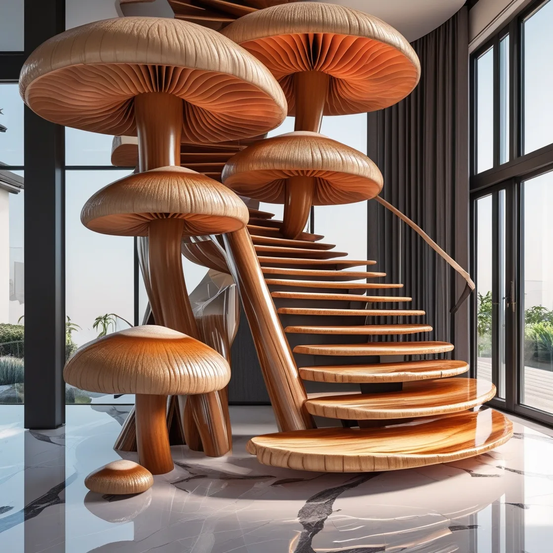 Transform Your Home with the Magical Charm of a Mushroom Staircase