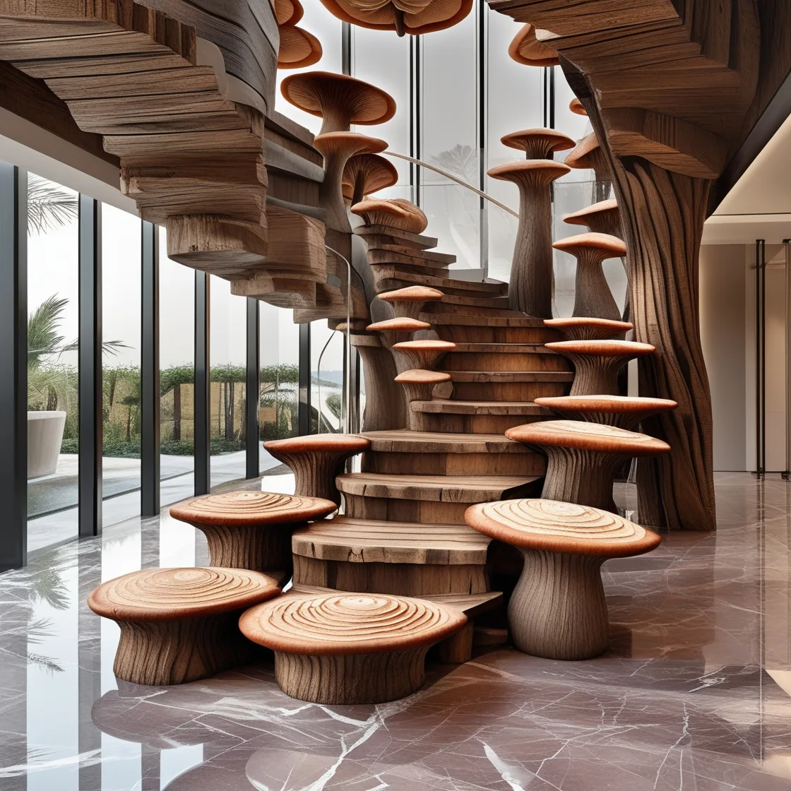 Transform Your Home with the Magical Charm of a Mushroom Staircase