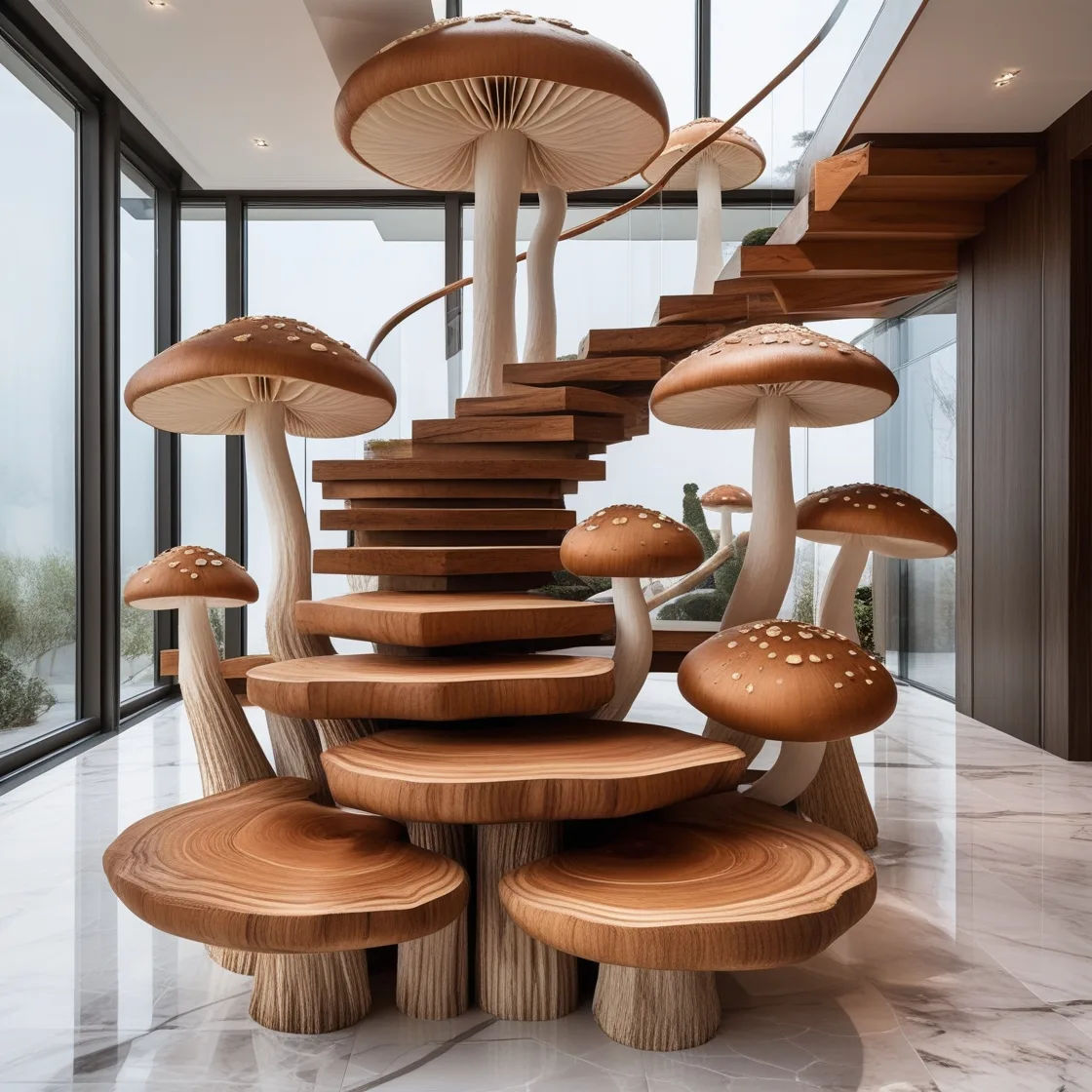 Transform Your Home with the Magical Charm of a Mushroom Staircase