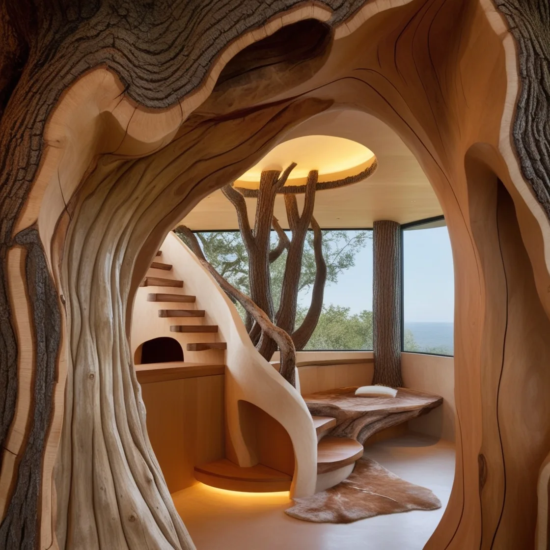 Step Into Whimsy with Unique Tree Shaped Doorways