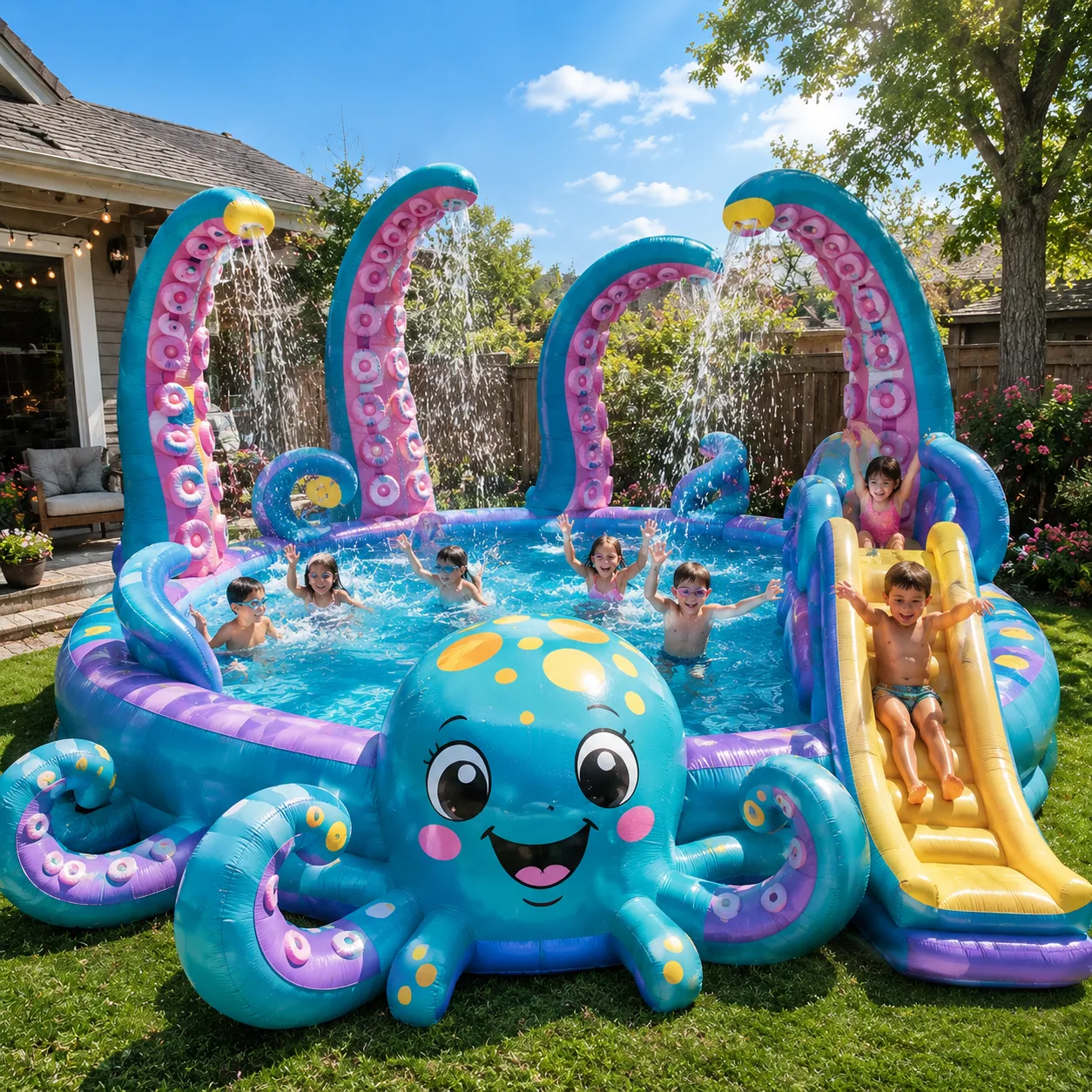 Features to Consider When Choosing Your Inflatable Octopus Pool