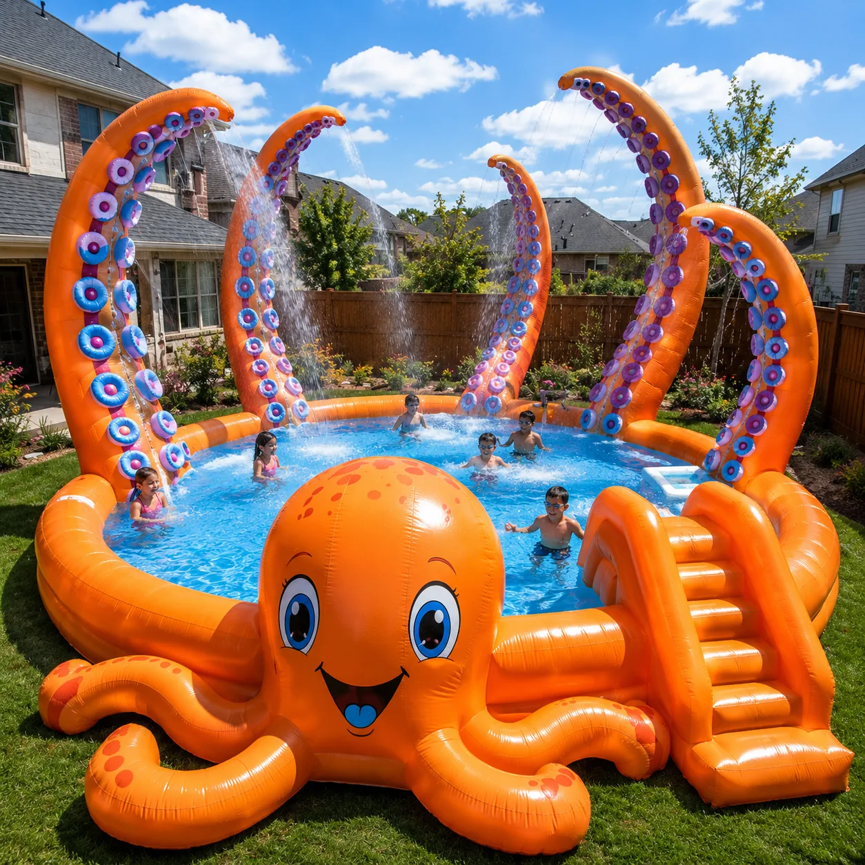 The Joy of an Inflatable Octopus Pool