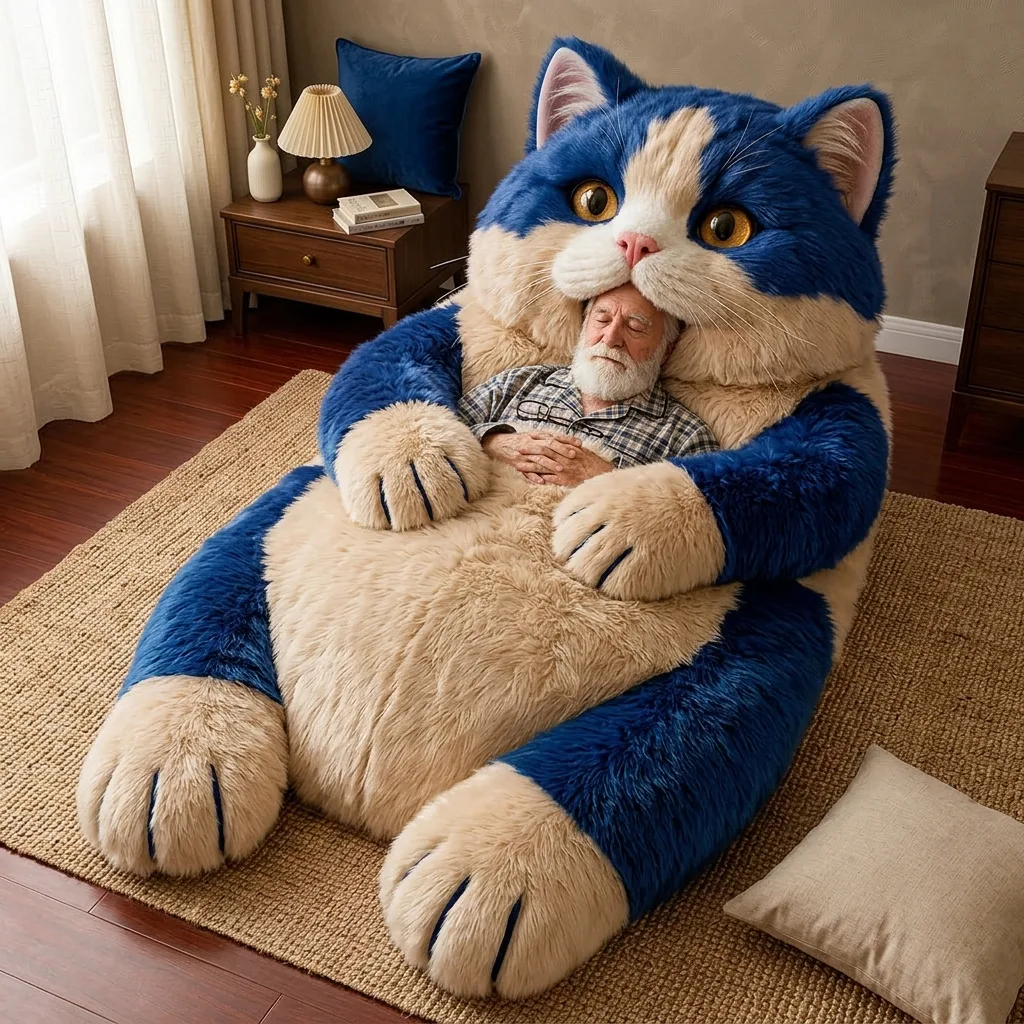 How to Use the Giant Hugging Cat Sleeping Bag