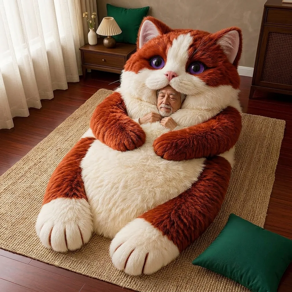 Examples of Use Cases for the Giant Hugging Cat Sleeping Bag