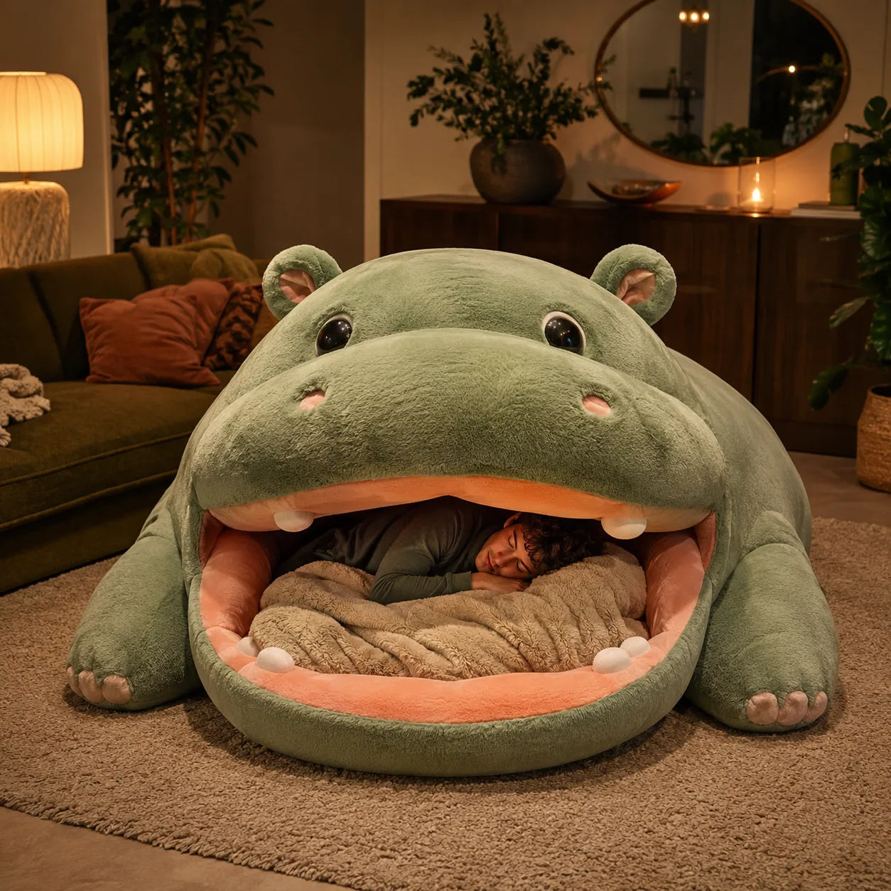 Giant Hippo Bed: Ultimate Comfort for Kids & Adults