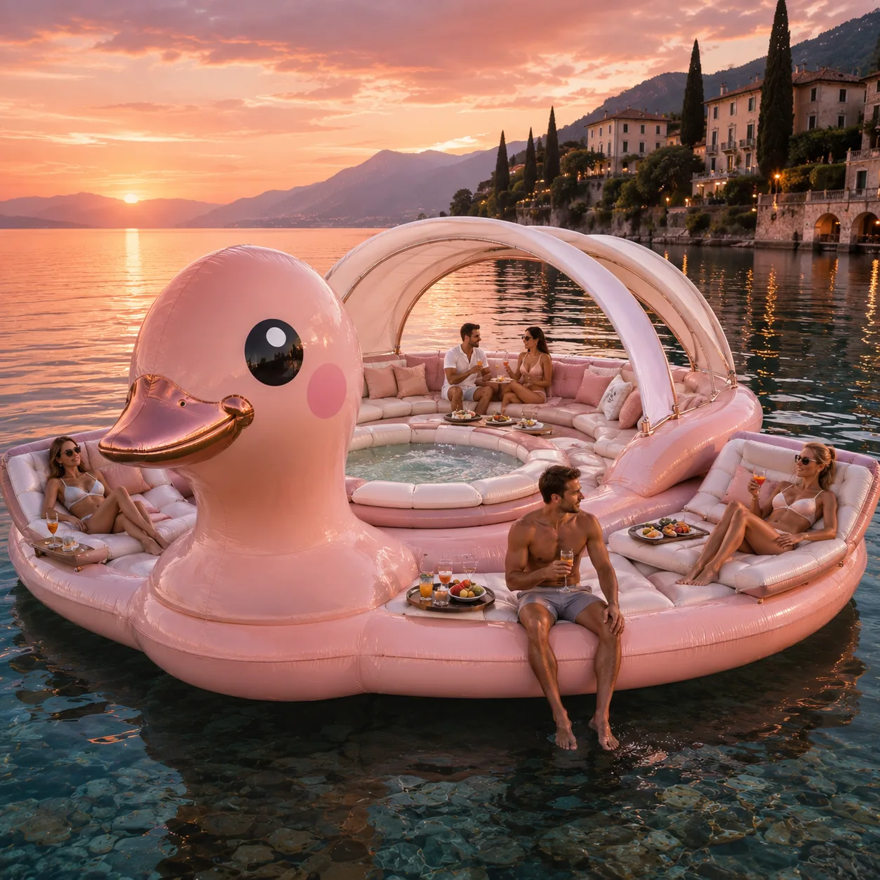 The Design and Appeal of the Inflatable Duck Lounge