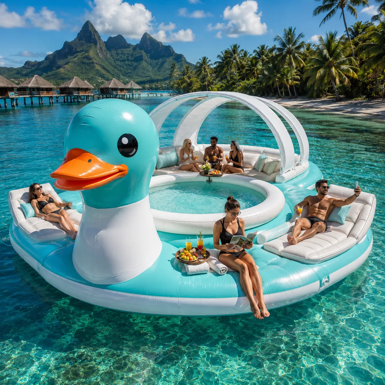 Inflatable Duck Lounge: The Ultimate Relaxation Float