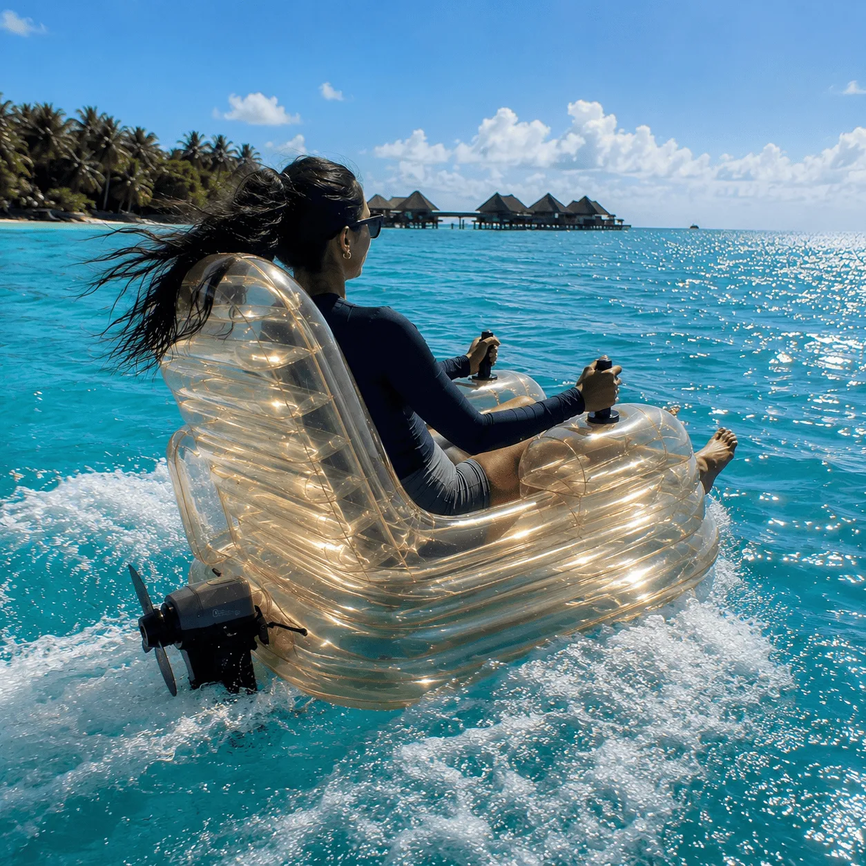 Convenience of Inflatable Electric Chair Lake Floats