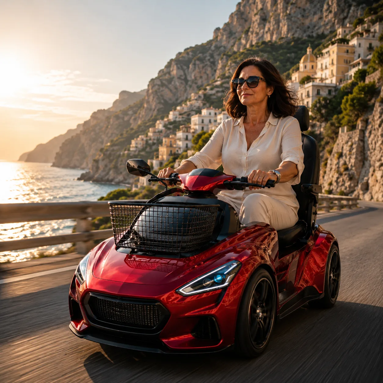 Luxury Sports Car Mobility Scooter A Stylish Ride That Blends Comfort and Supercar Design